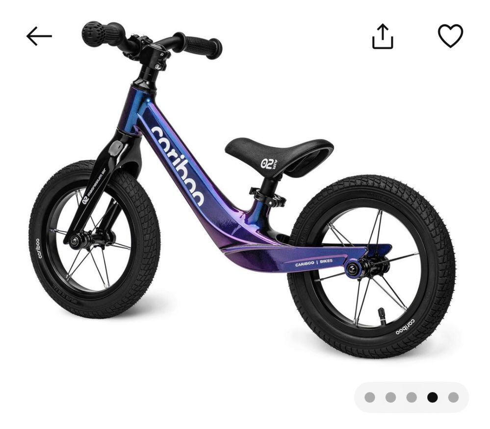 NOWY Rowerek biegowy Cariboo Magnesoum Air