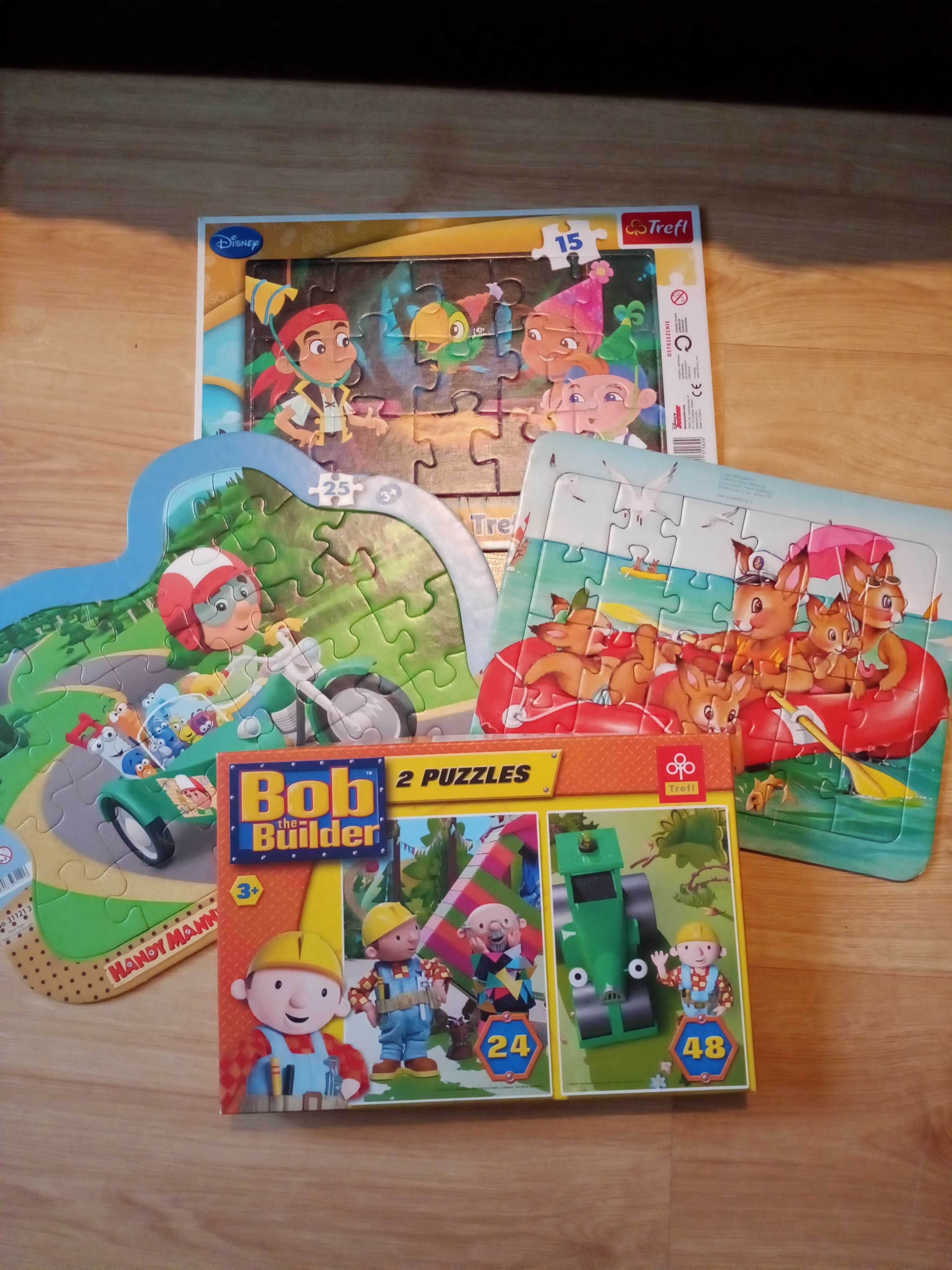 Puzzle Bob Budowniczy 2 w 1 + 3 inne