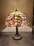 Witrażowa duża lampa stołowa Tiffany