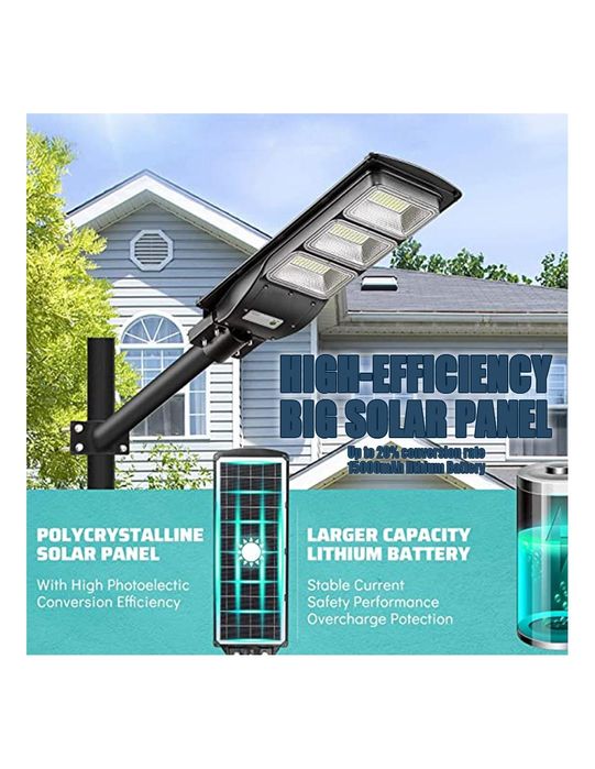 Projetor Solar LED 500W com Sensor de Movimento