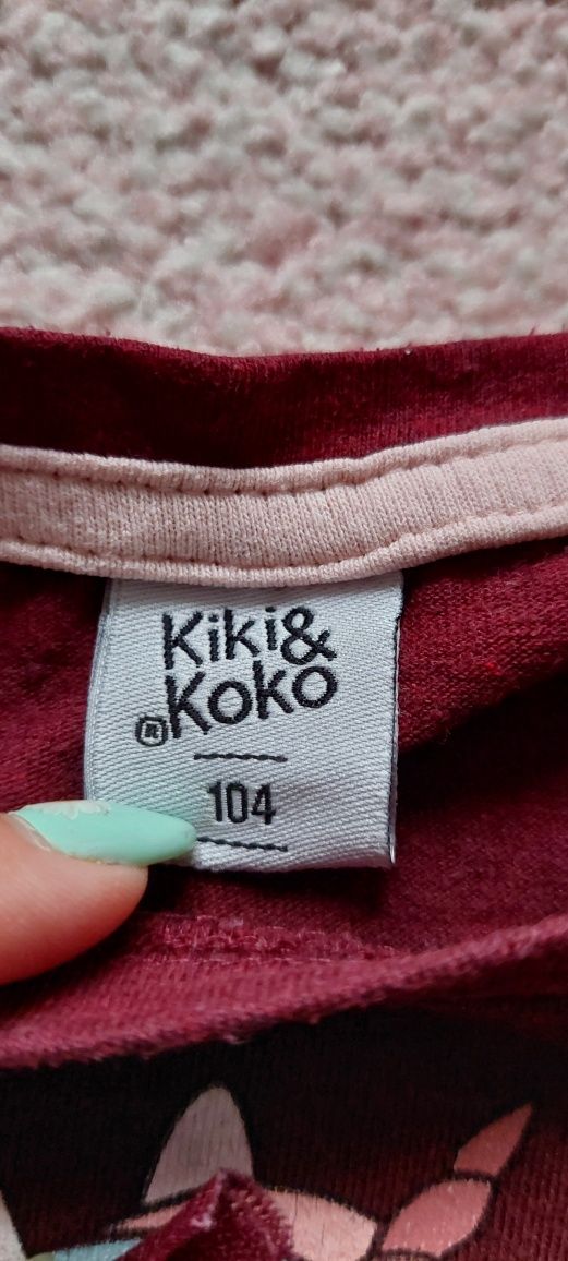 Sukienka bordowa z tiulem Kiki&Koko 104
