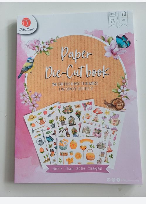 Blok wycinanek die cut book. Scrapbooking