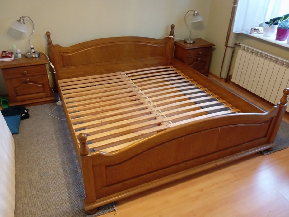 Sprzedam dębowe łóżko 180x200