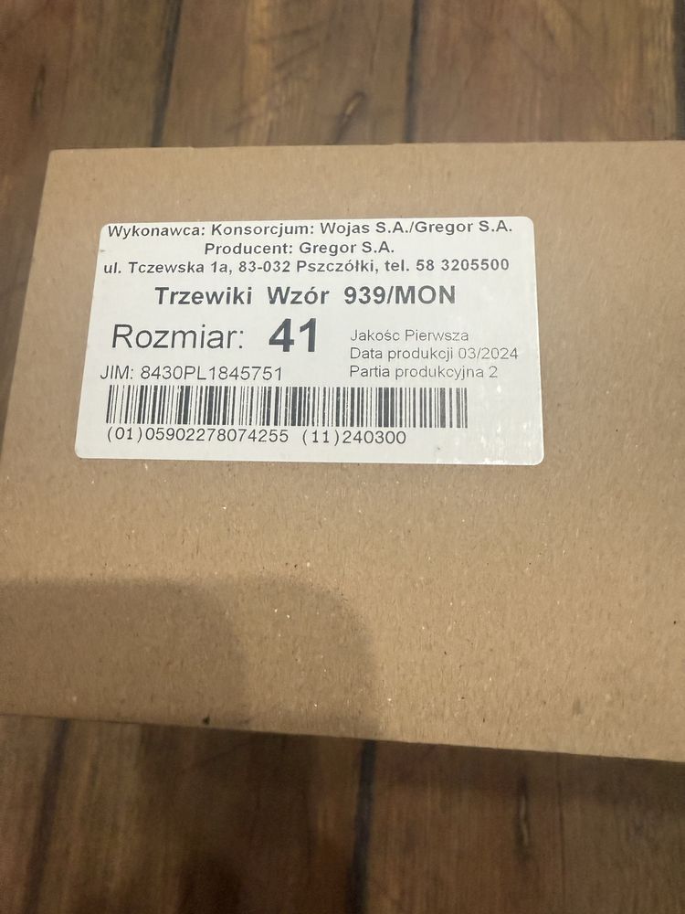 Buty wojskowe. Wzór 939/MON.