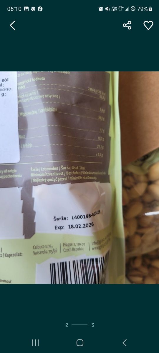Pistacje JAMBO prażone lekko solone  pyszne.