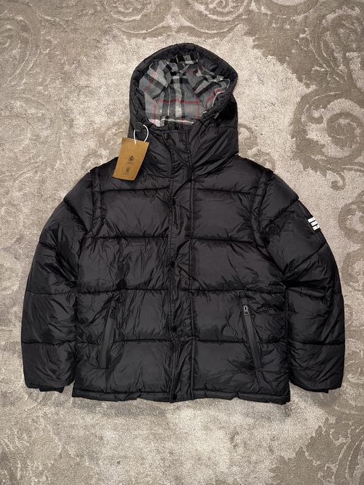 Пуховик жилетка burberry 2в1 куртка зимняя барбери бёрберри пуховик