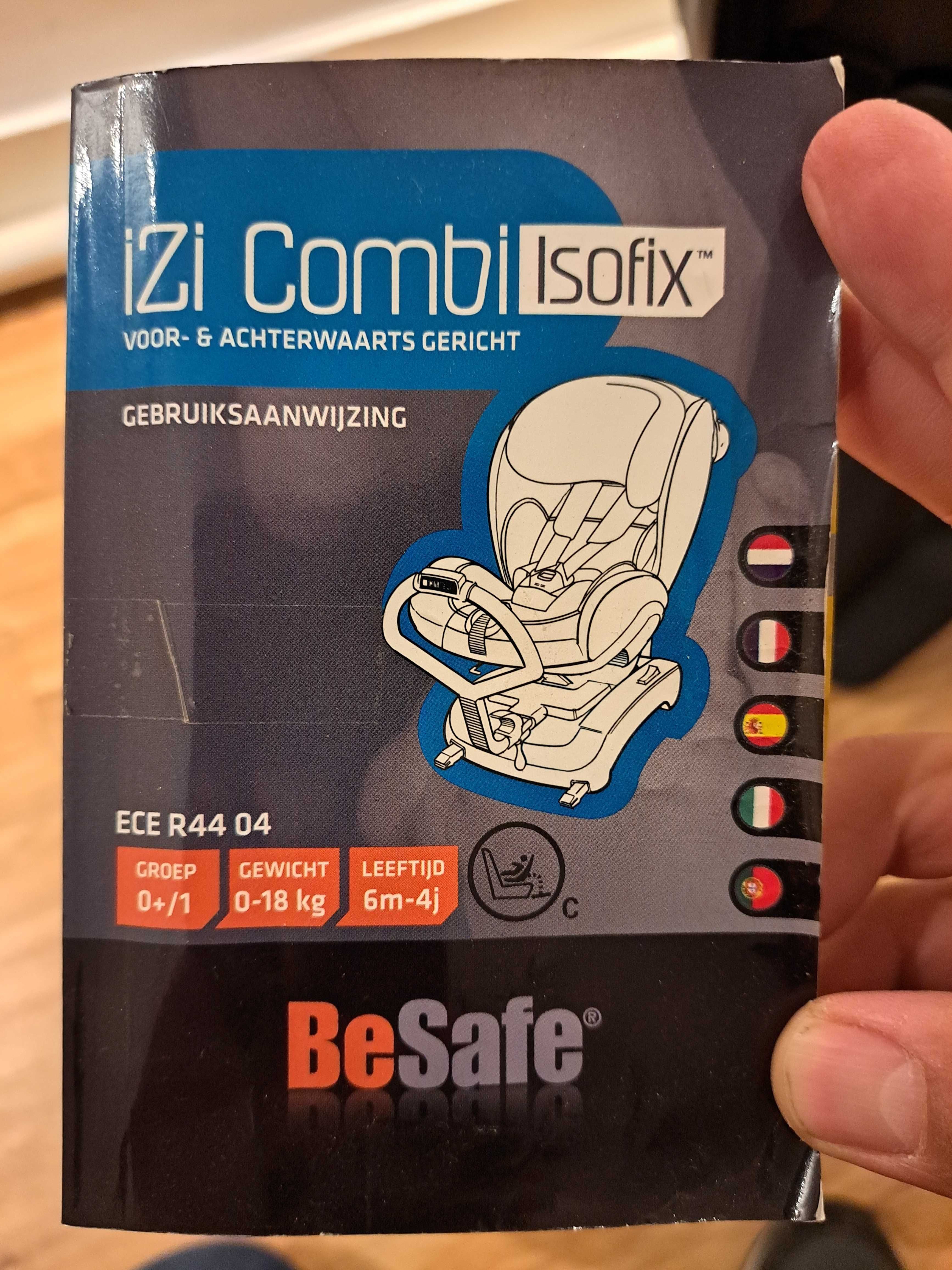 Cadeira Auto BeSafe IZI Combi Isofix 0+/1 de 0-18 Kg
