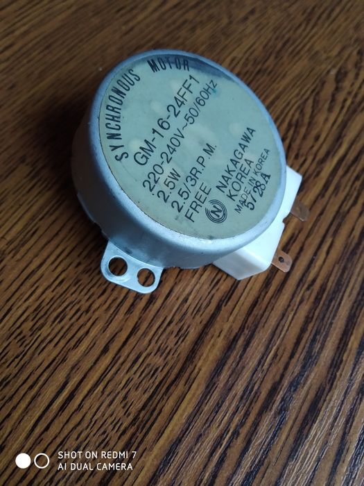 Моторчик низко оборотный для вращения блюда в микроволновке  оригинал