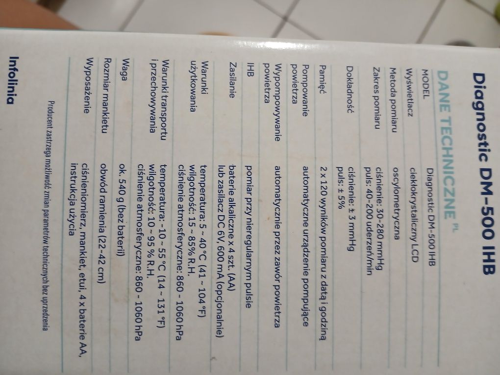 Ciśnieniomierz automatyczny
