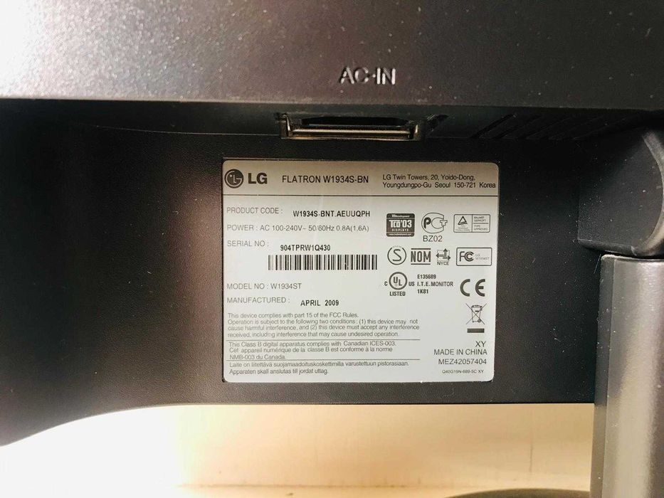 Monitor FLATRON W 1934S