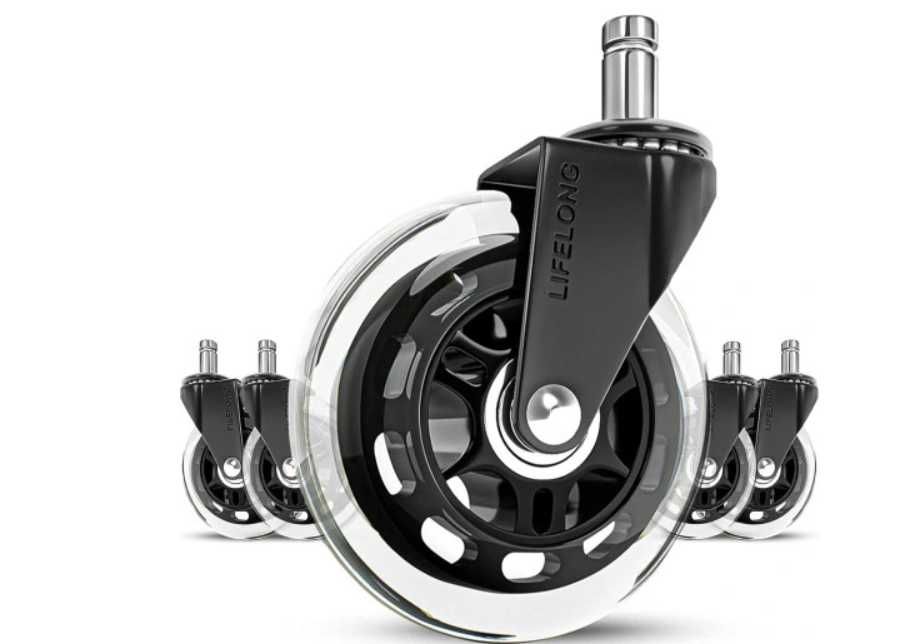 Super kółka do fotela/krzesła biurowego Lifelong 1122BC