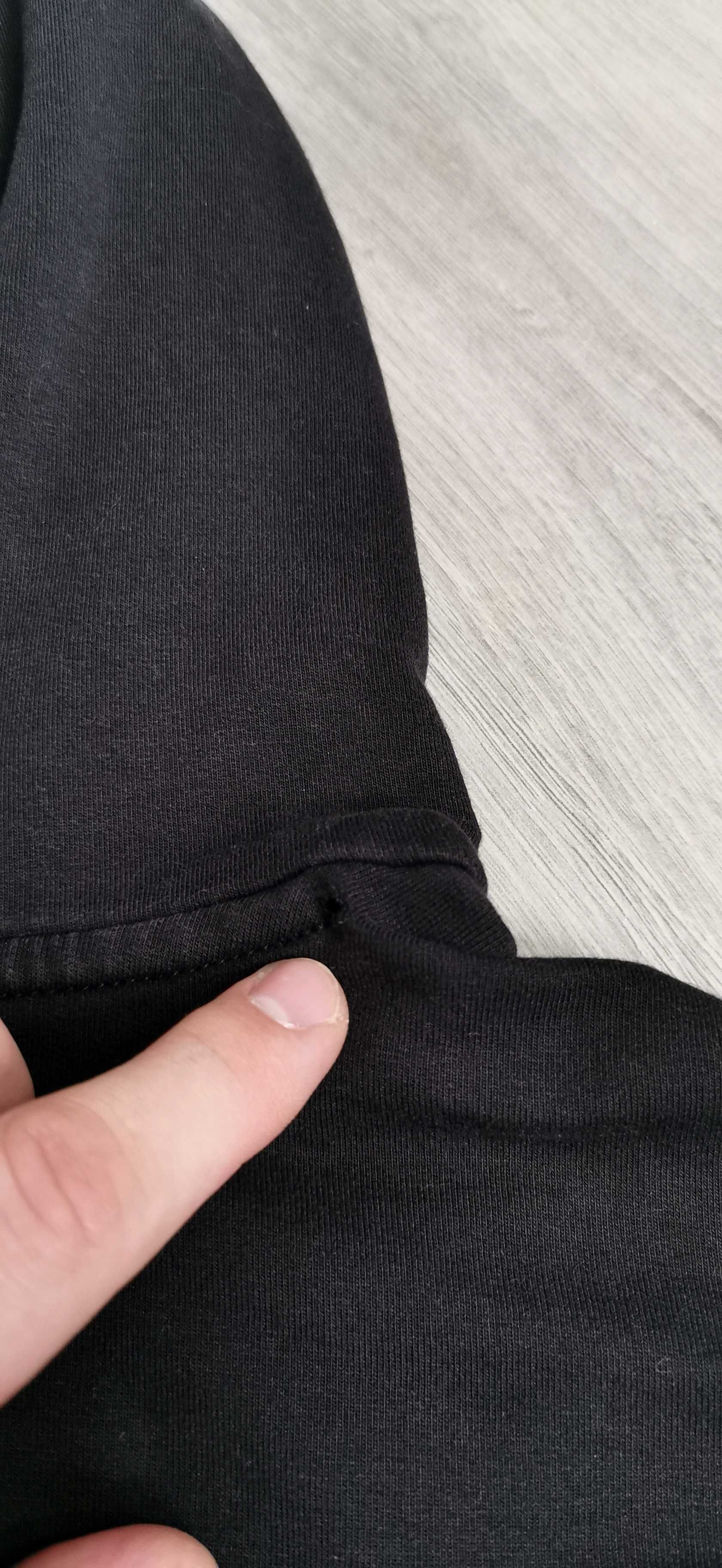 Bluza z kapturem Samsoe Samsøe czarna na długi rękaw rozmiar L/XL