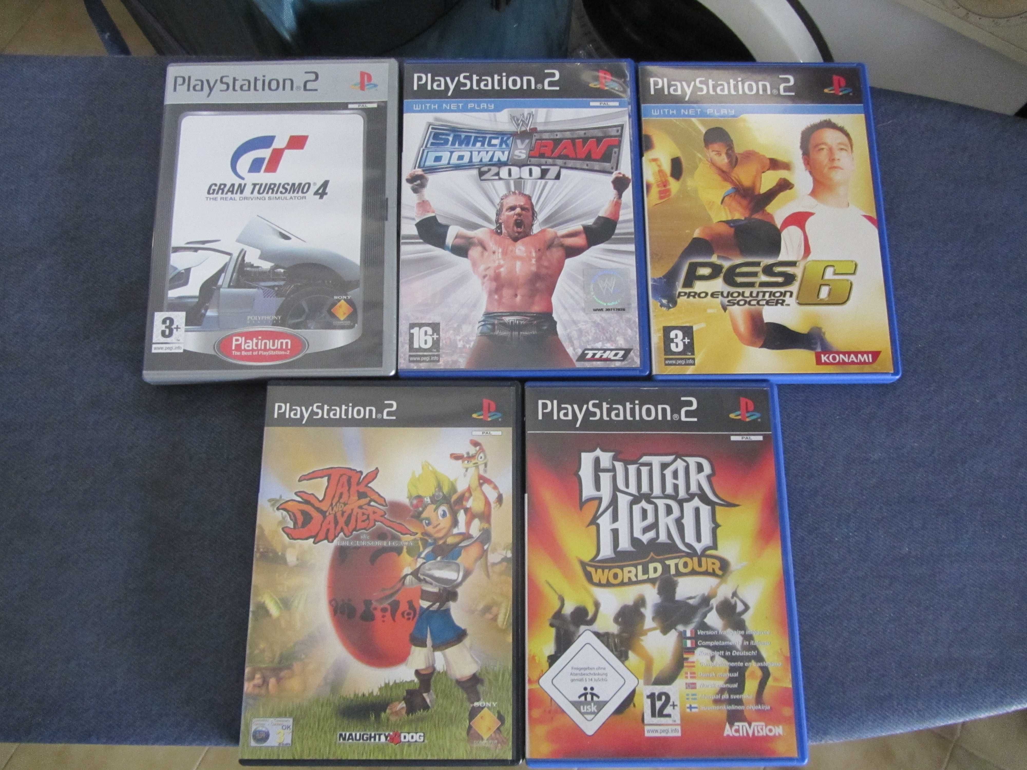 Jogos Consola PS2, 1 jogo=5€, 5 jogos=20€