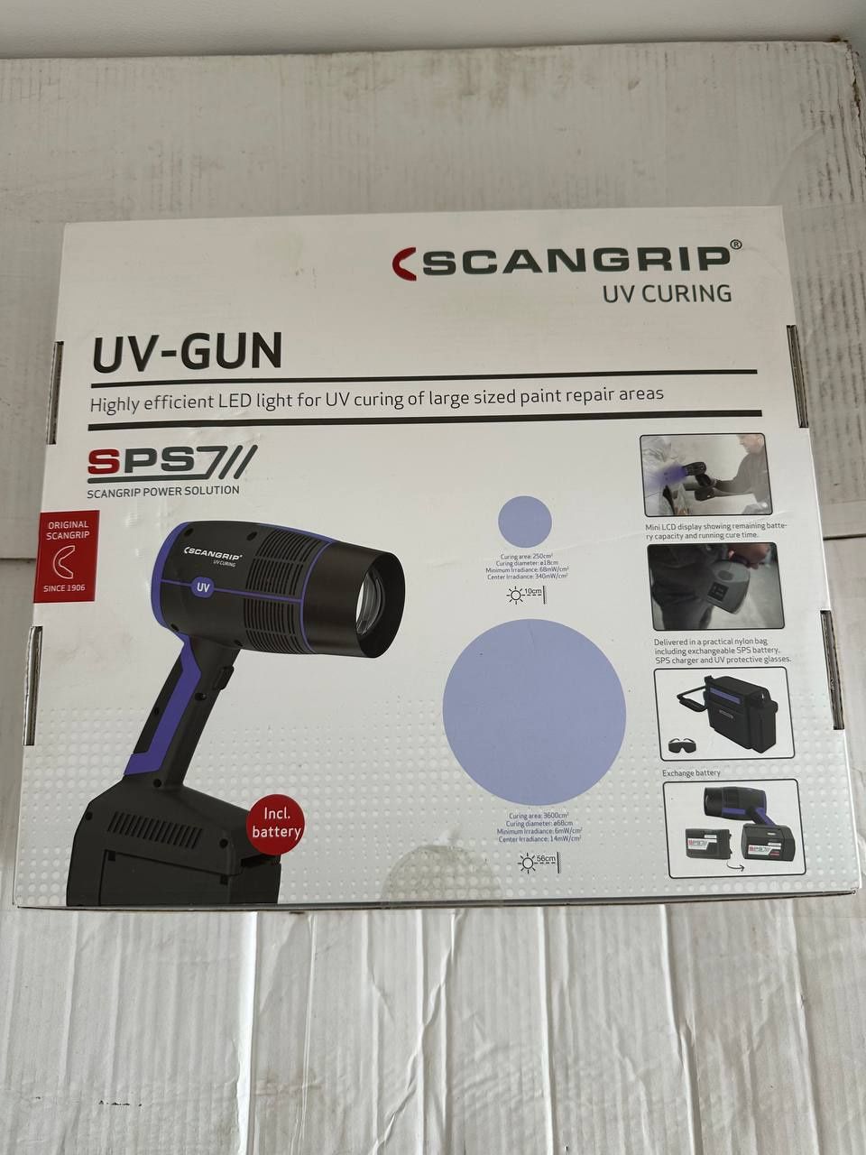 Nowa zaplombowana SCANGRIP UV LED GUN Lampa Ręczna
