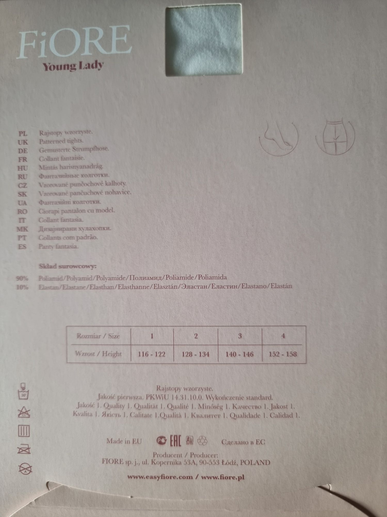 Rajstopy dziewczęce w kokardki 128-134