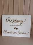 Tablica Witamy Gości Weselnych