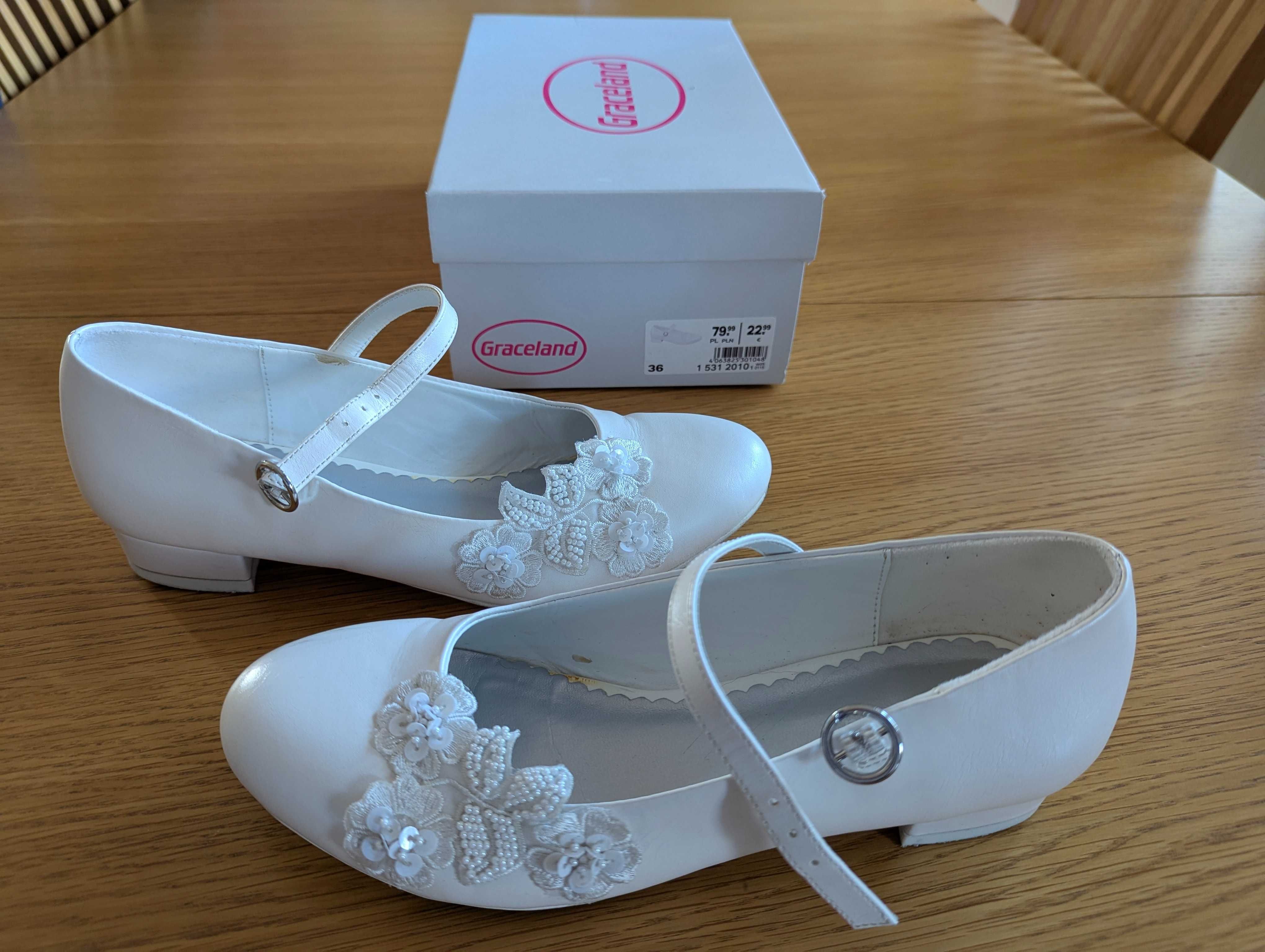 Buty komunijne, Deichmann, dziewczęce rozmiar 36