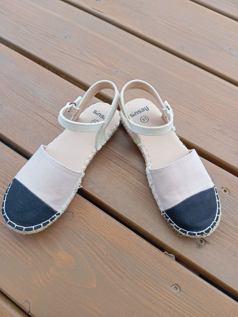 Espadryle dziewczęce Sinsay rozmiar 31