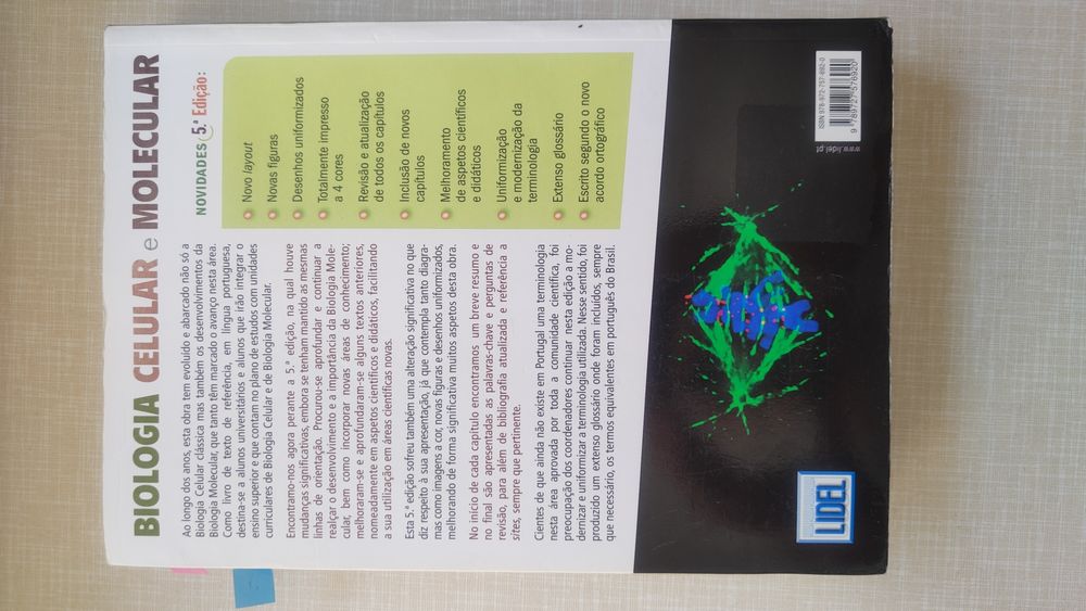 Livro Biologia Celular e Molecular