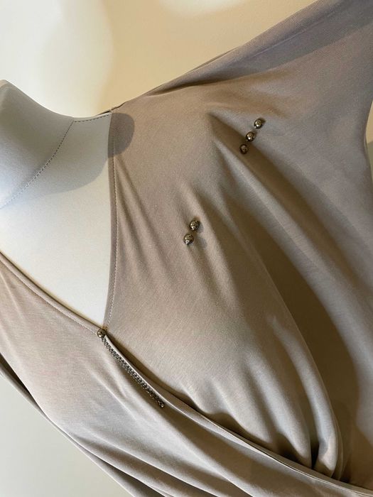 Abercrombie&Fitch bluzka  z przekładanym dekoltem