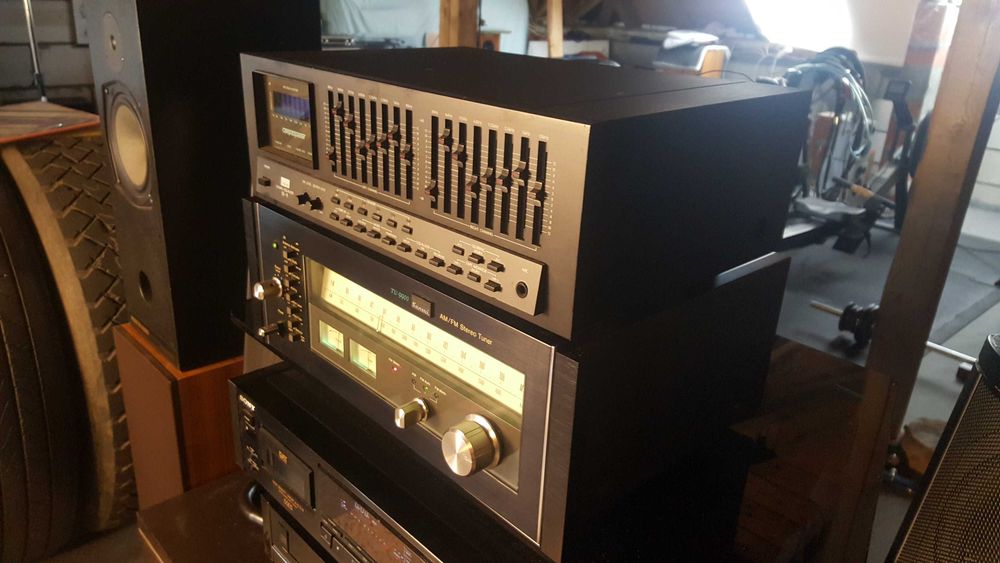 Equalizer korektor graficzny Sansui SE9 - jak nowy, piękny wyświetlacz