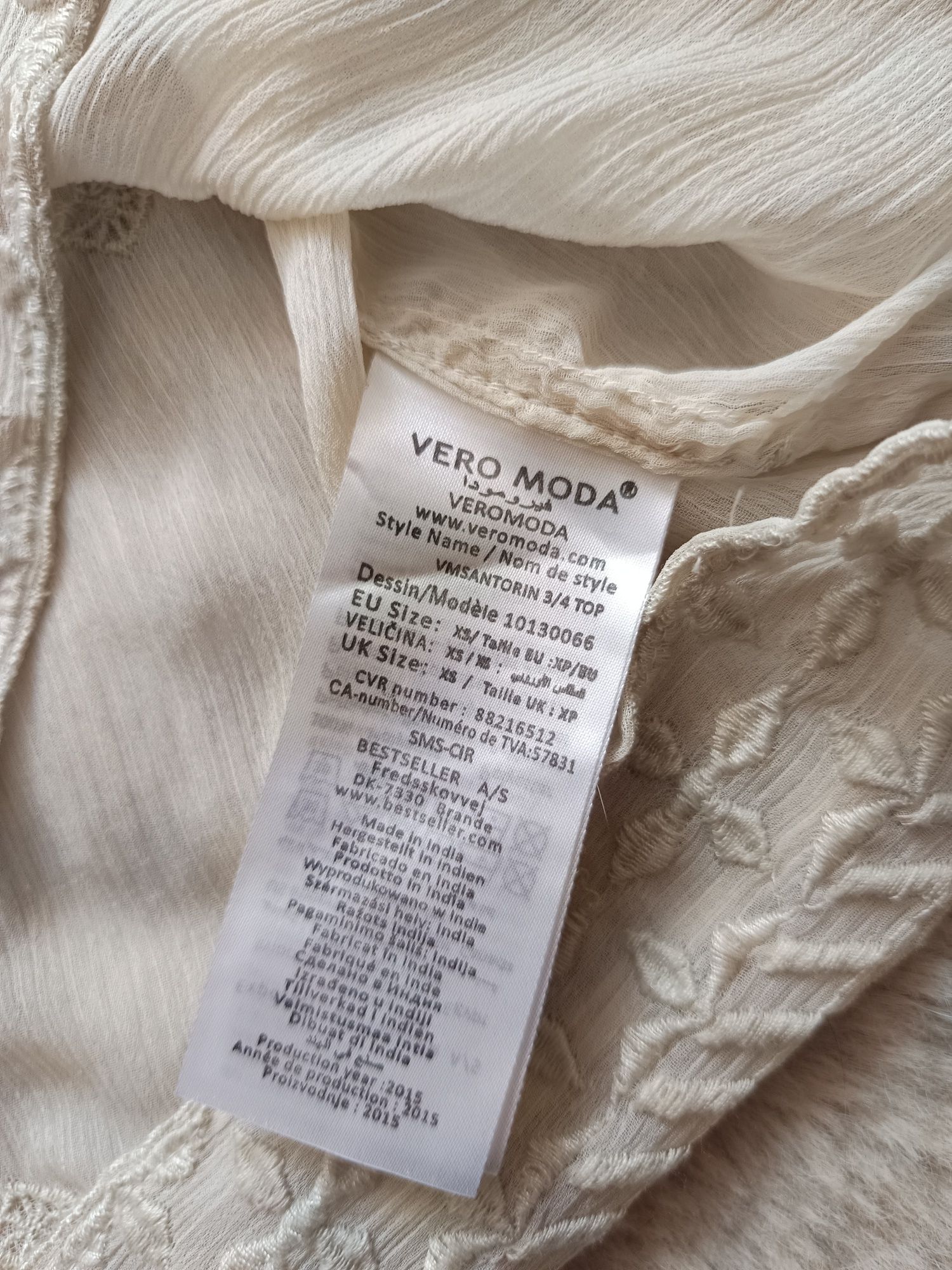 Boho bluzeczka narzutka plażowa ponczo Vero Moda XS małe S