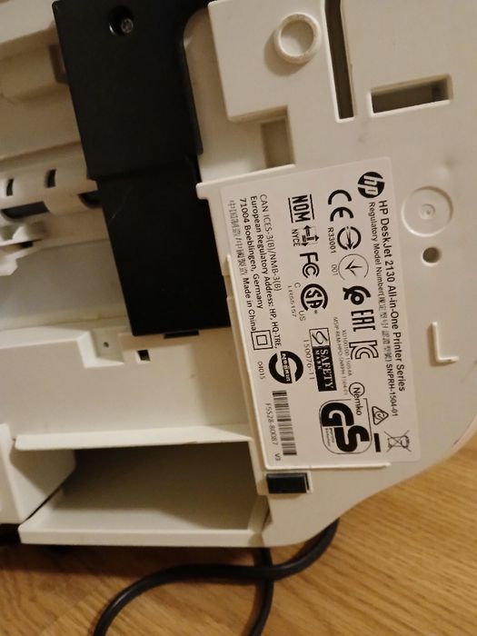 Impressora HP 2130 All in One a funcionar parcialmente