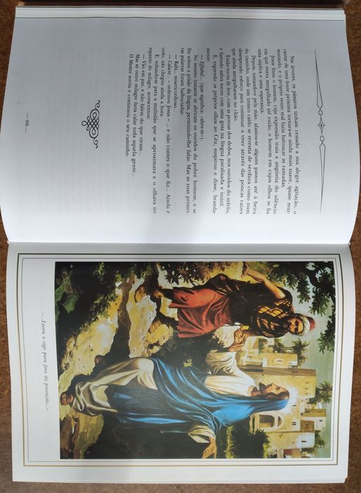 A Vida de Jesus encadernado em pele natural -livro novo caixa original