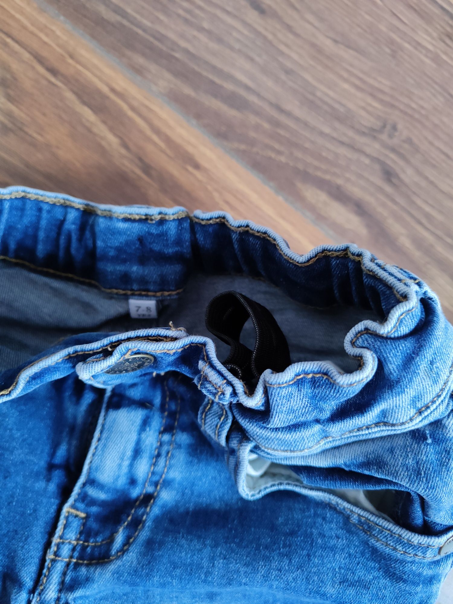 Spodnie jeansowe rurki  7-8 lat M&S i bluza