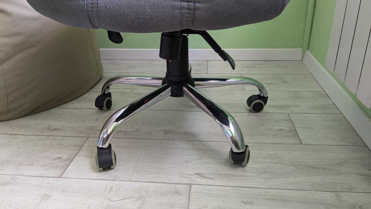 Офісне крісло Richman Атлант Хром П1 M-2 (Anyfix) Місті ДК Грей