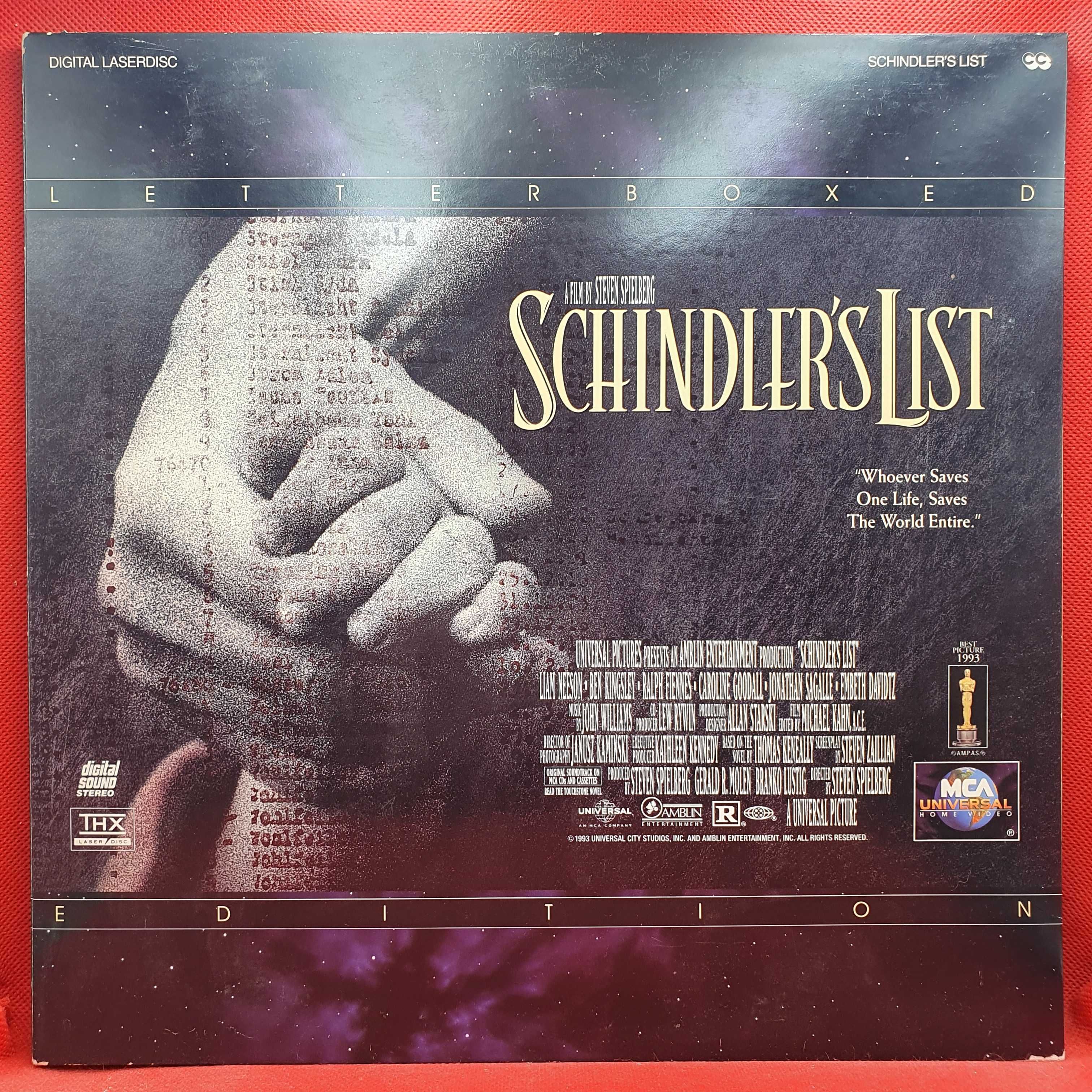 Laser Disc - Schindler's List (A Lista de Schindler)