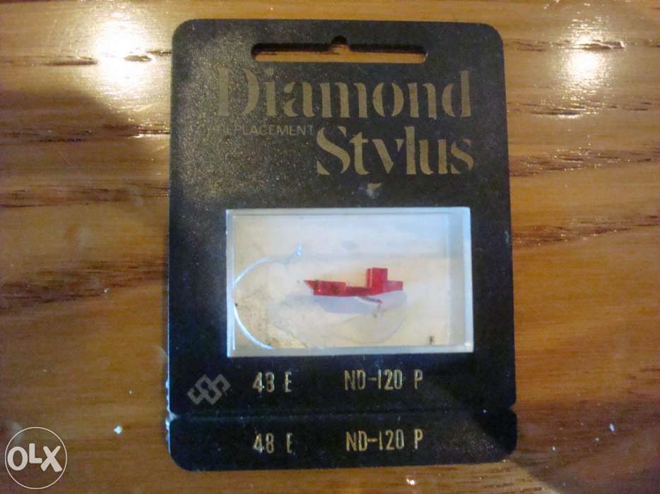 Agulha p/ giradiscos diamond stylus - ref.ª 48 e nd-120 p