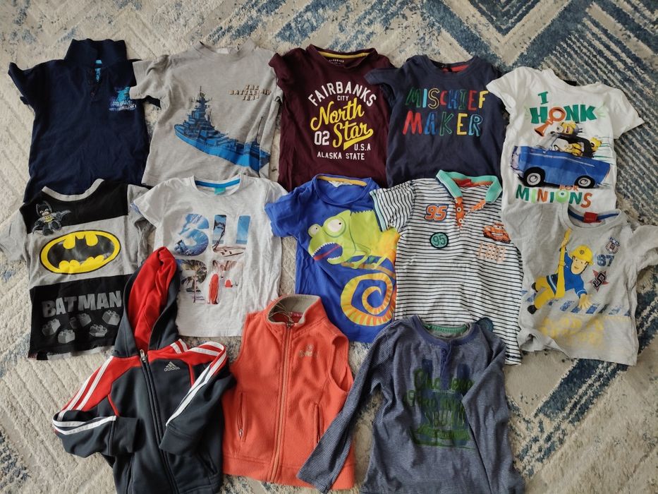 Zestaw 13 szt ubranek dla chłopca rozm 2-3 latka