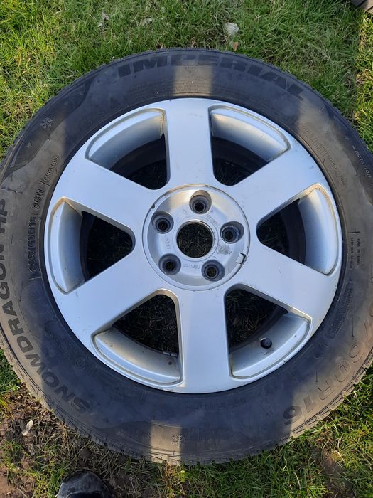 Felgi 5x112 16 cali  nowe zimowe opony audi a4 b6 7 octavia 205 60 r16