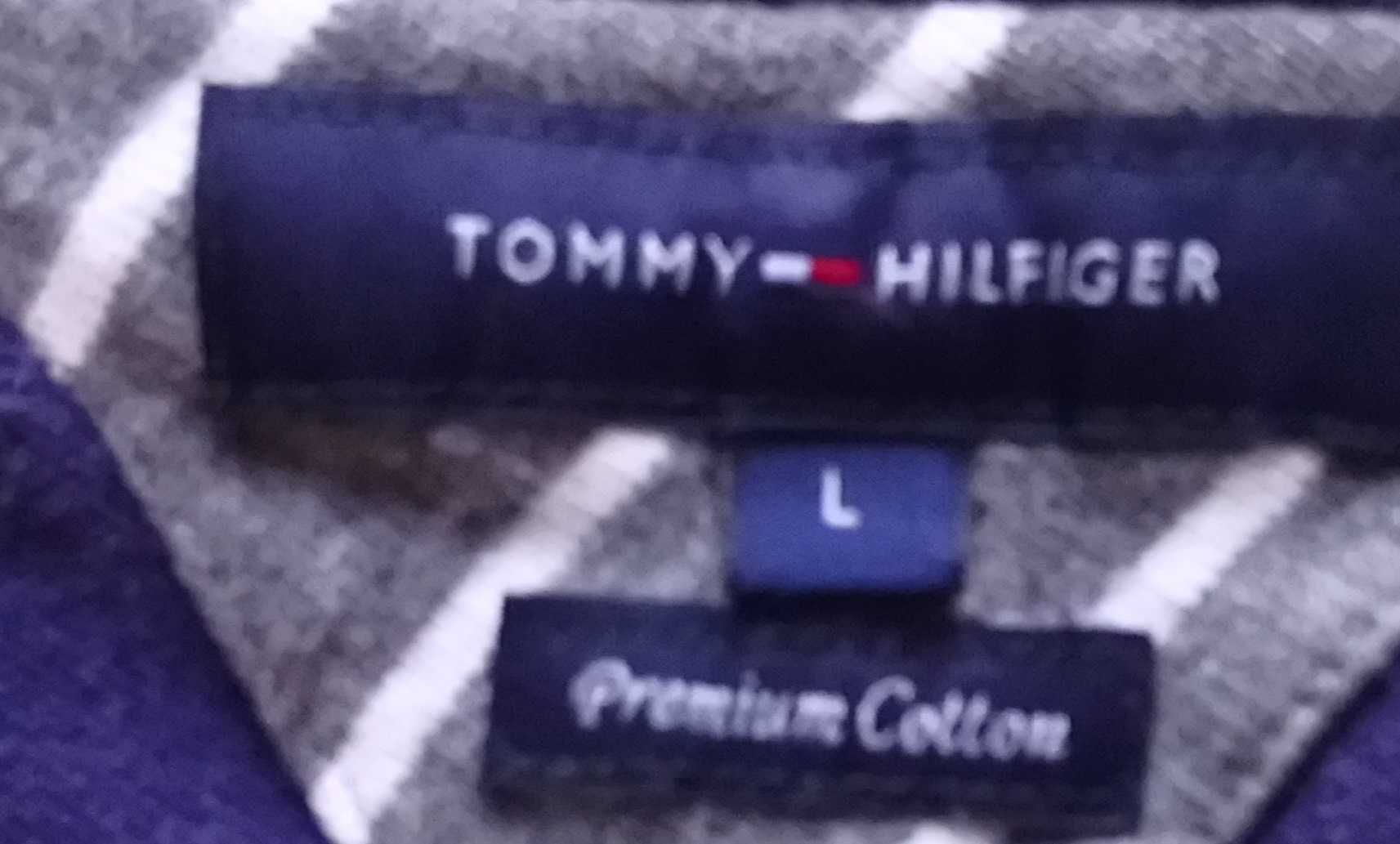 Męski lekki sweter Tommy Hilfiger rozmiar L premium cotton