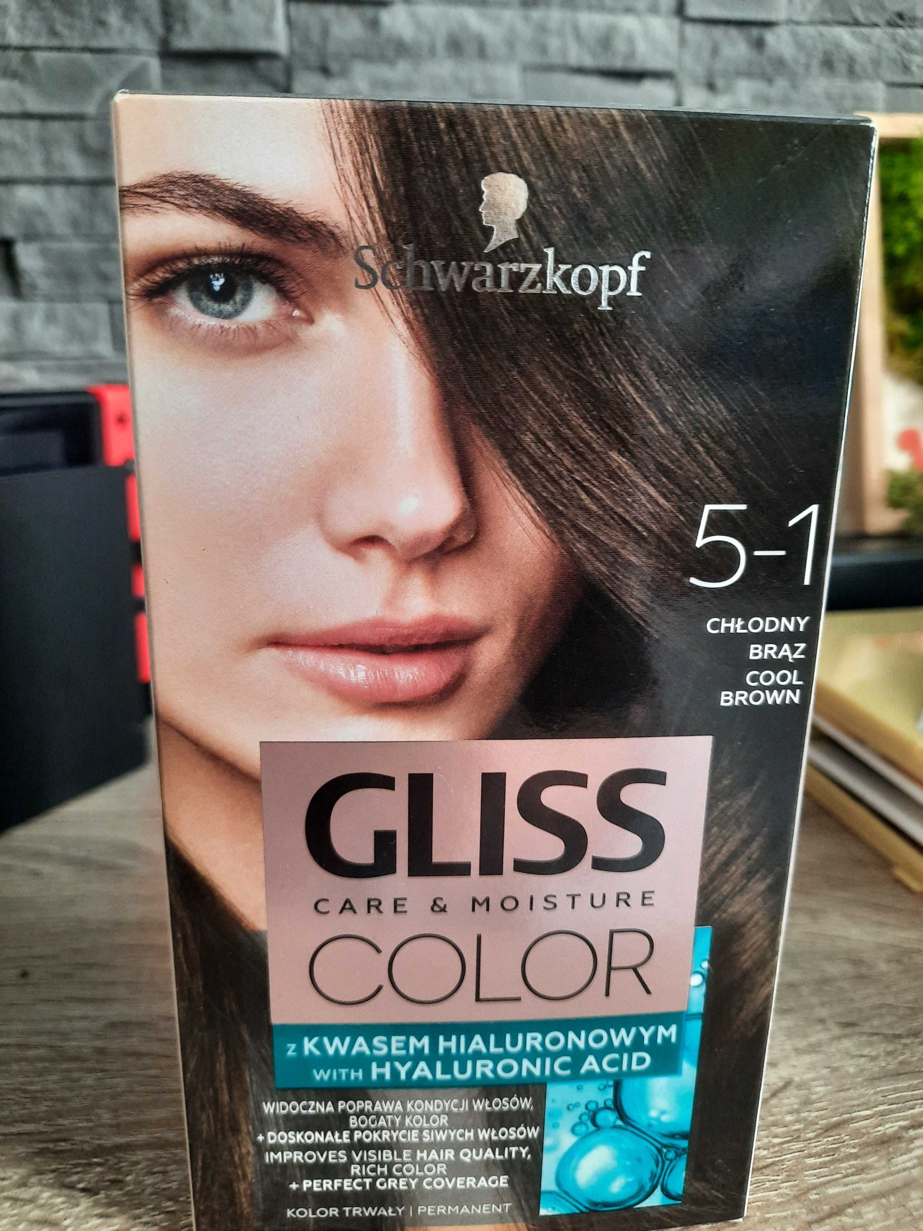 Farba do włosów GLISS chłodny brąz