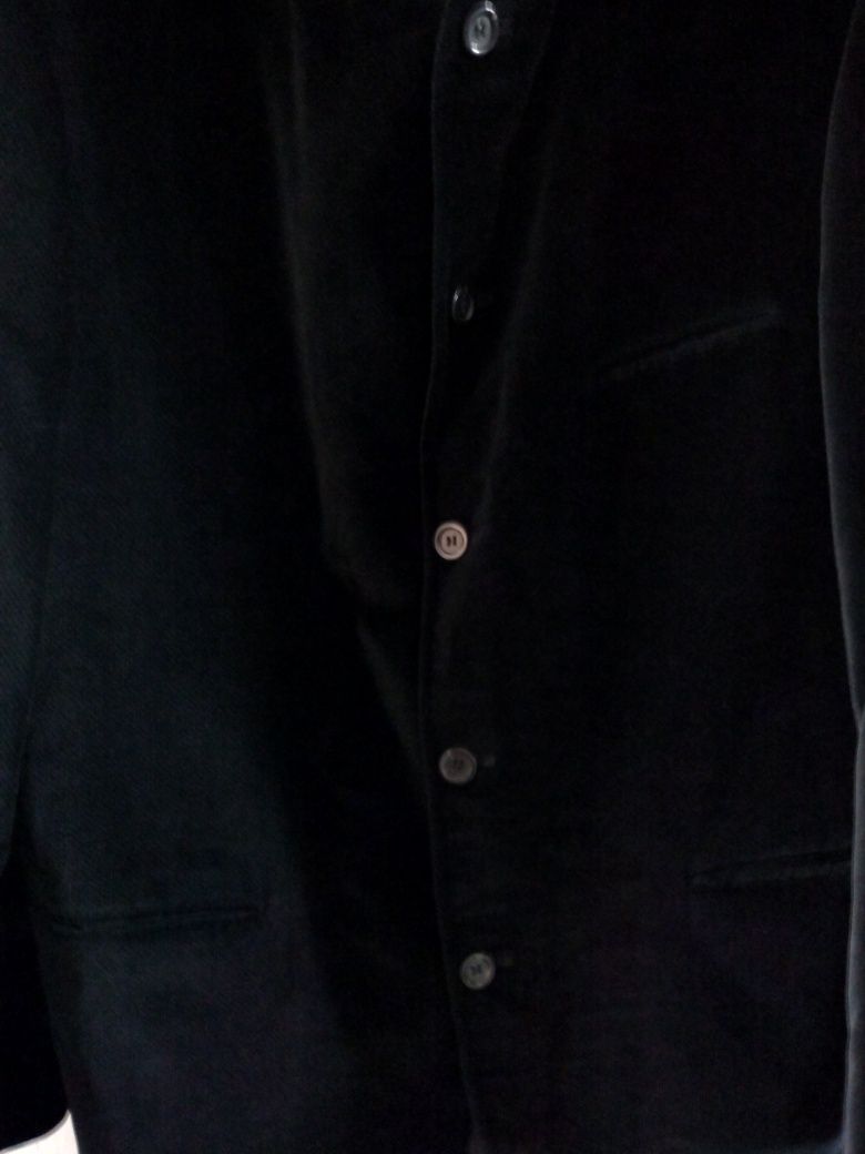 Пиджак мужской велюровый черный 54 разм
