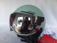 Kask narciarski dziecięcy Atomic Savor Visor Jr Sage Green XS 48-52cm