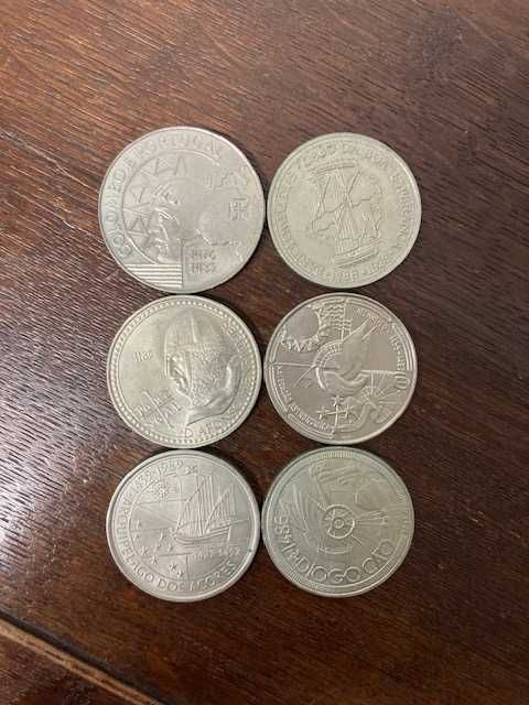 6 moedas antigas portuguesas comemorativas