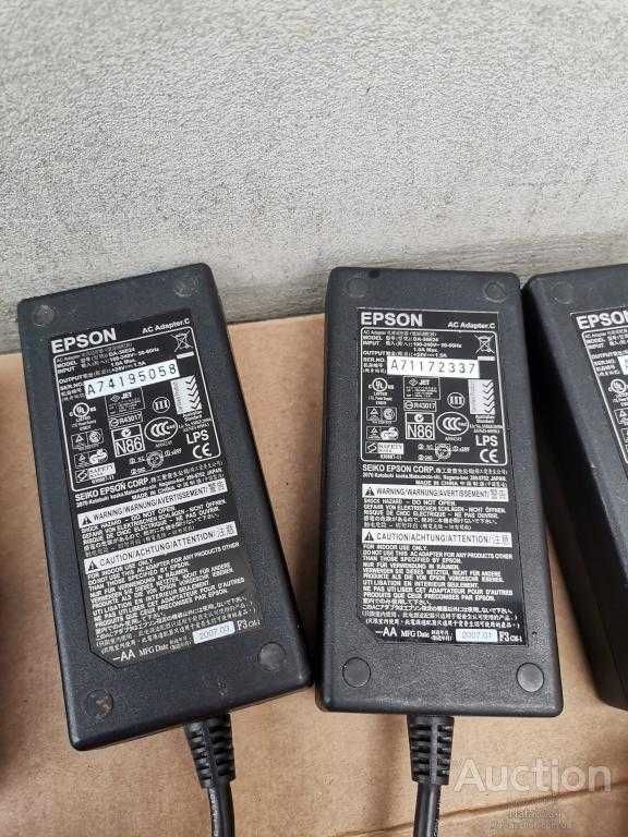 Блок питания адаптер ноутбука 24v 1,5A Epson DA-36E24