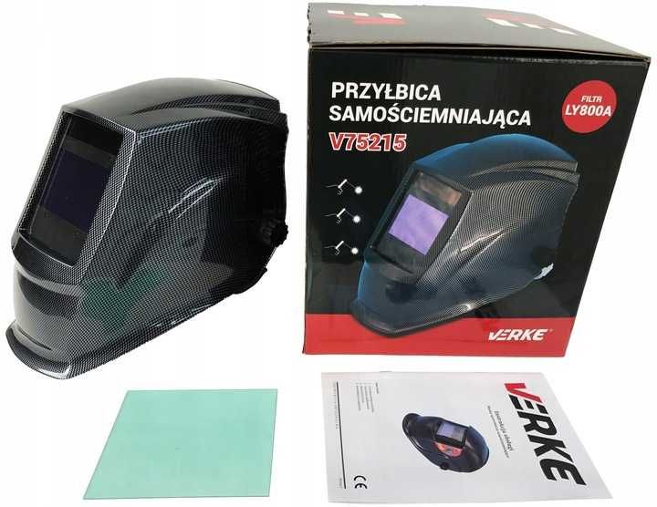 Przyłbica Maska Samościemniająca Do Spawania Filtr VERKE