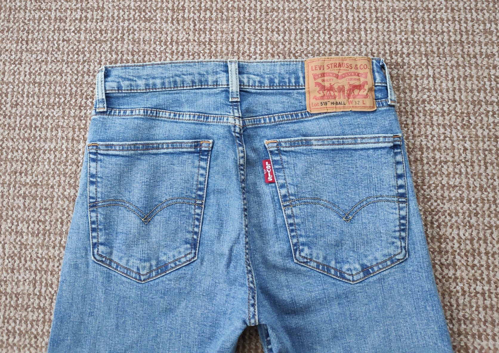 Levi's 519 Hi-Ball W32 джинсы skinny оригинал