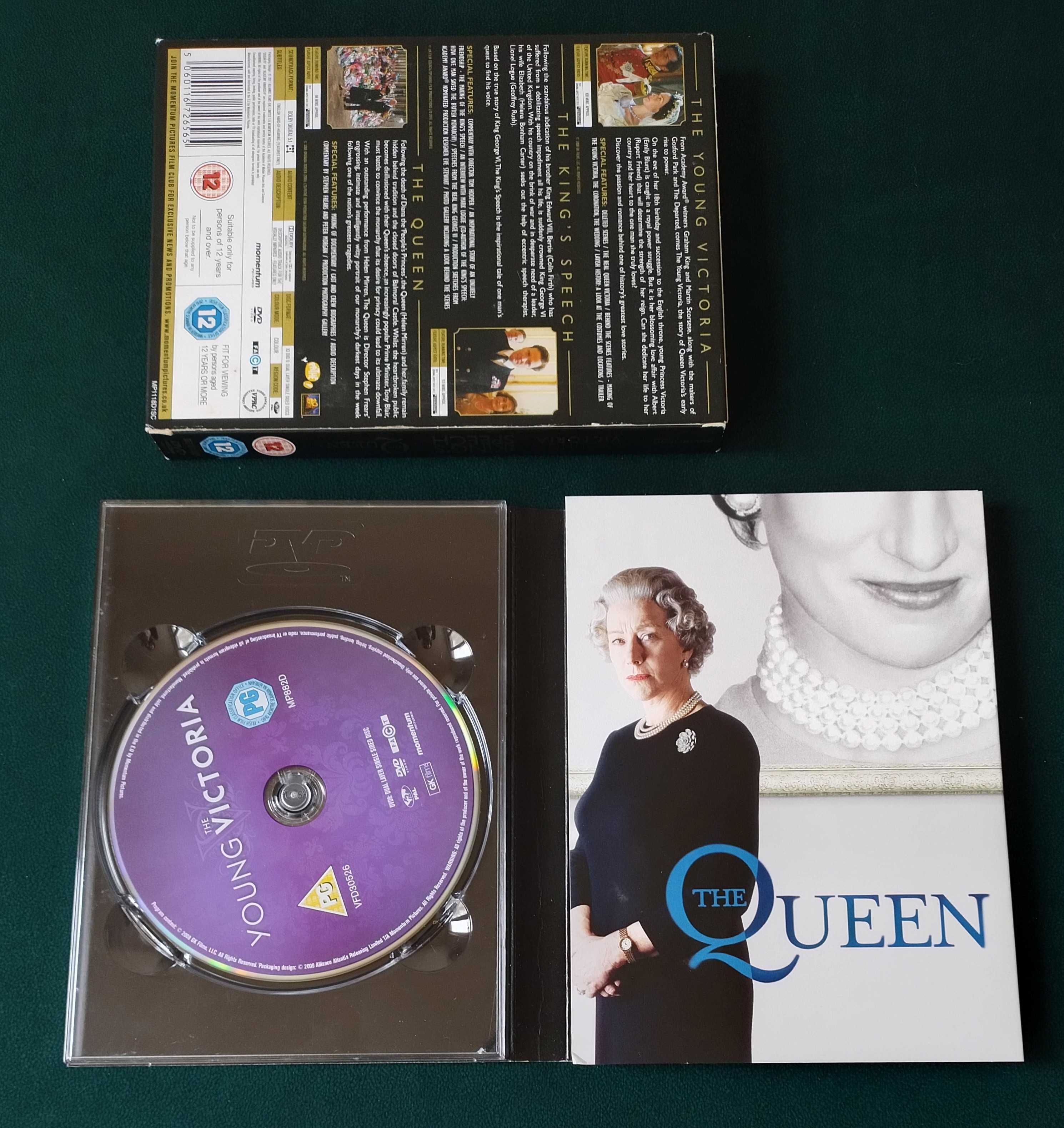 The Royal Box DVD Set Young Victoria King's Speech The Queen x3