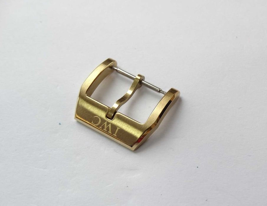 Klamra sprzączka 18mm złota do zegarka IWC Schaffhausen Pilot zapięcie