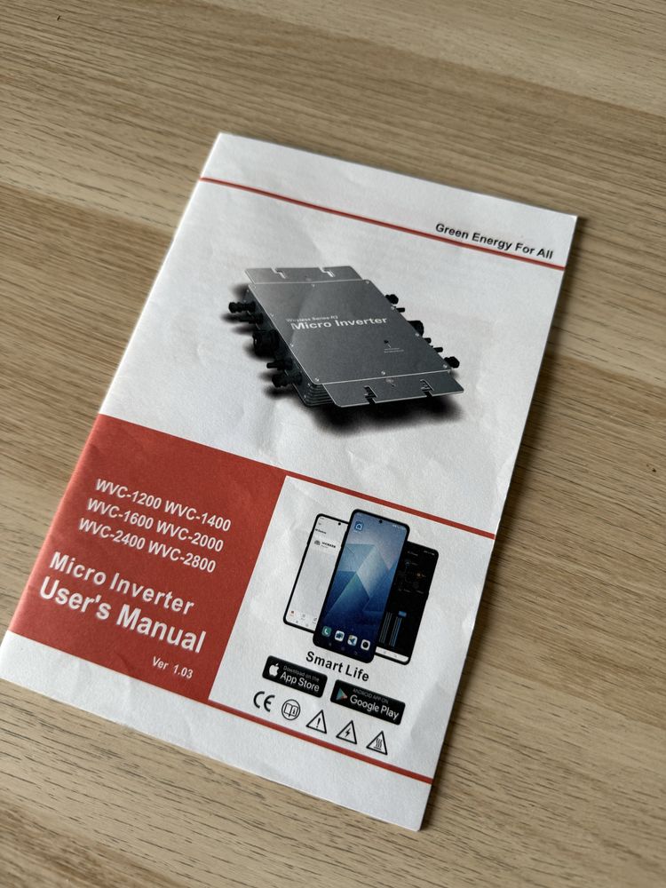 Falownik Micro Inventer 1600W Wi-Fi Nowy