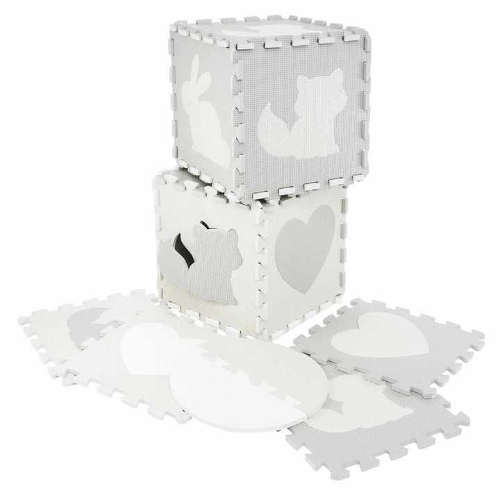 Duża Mata Piankowa Puzzle Edukacyjne Dla Dzieci Składana Kojec 16 Szt
