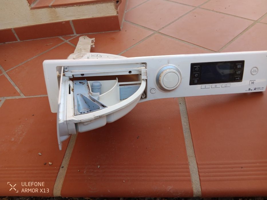 Painel frontal da máquina de lavar roupa hotpoint 9kg 9kg