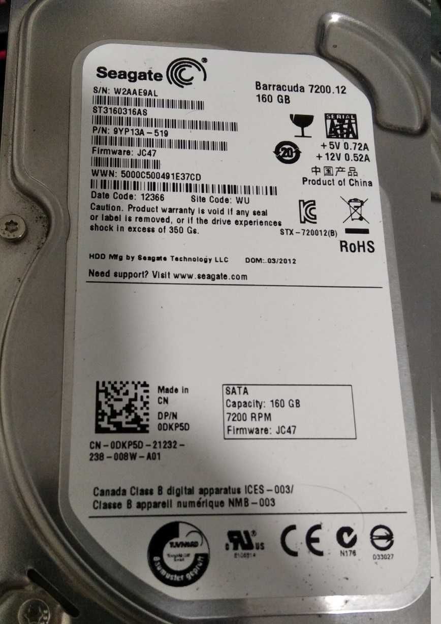 жёсткий диск hdd seagate 160gb