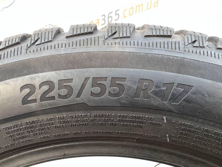 225/55 r17 michelin alpin 5 run flat 6mm шини бу зима