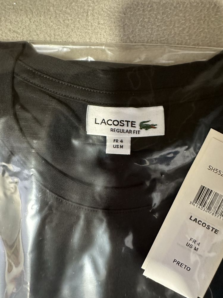 Camisola Preta Lacoste